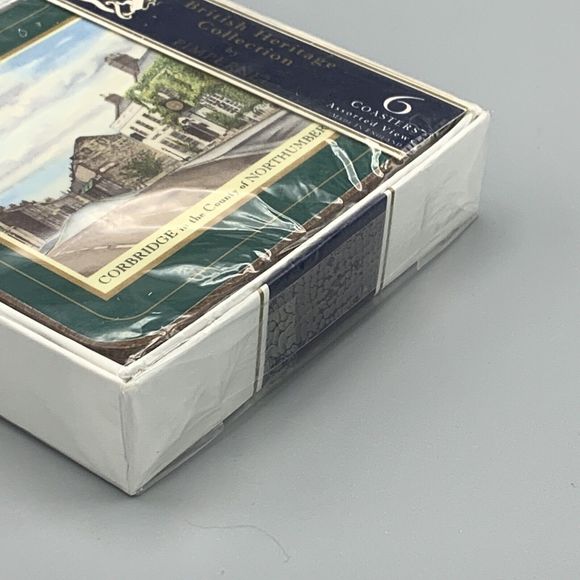 New British Heritage Collection by Pimpernel 6 Coasters English Villages England - Picture 6 of 6